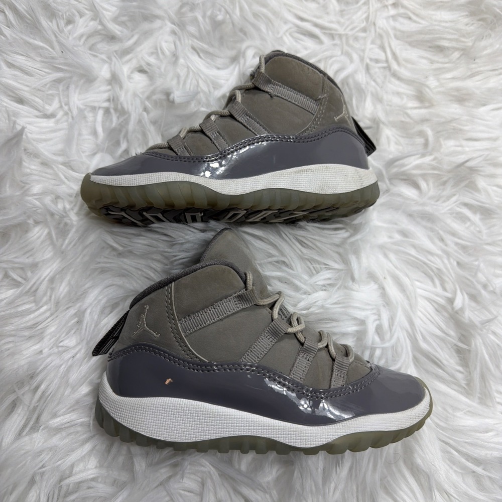 Jordan 11 Retro (PS) Little Kids' Shoes Cool Grey 378040-005 Size 9C Sneakers‎